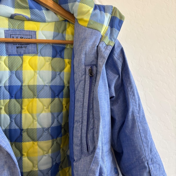 L.L.Bean Maine Mountain Parka , ski resort, size M 10/12, Blue - Picture 8 of 12